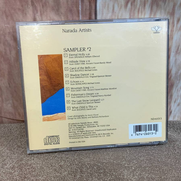 1986 Narada Lotus Artists Sampler 2 New Age Ambient Audio Music CD - Picture 3 of 3